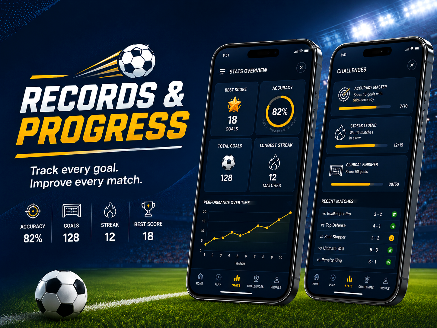 Stats and progress preview